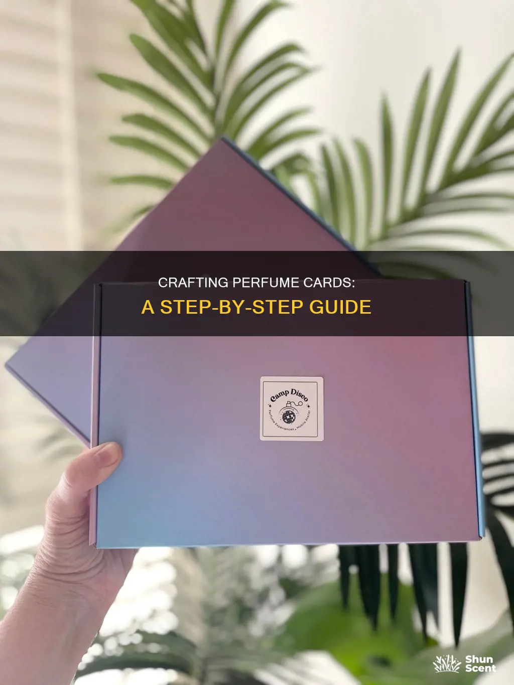 how to make perfume cards