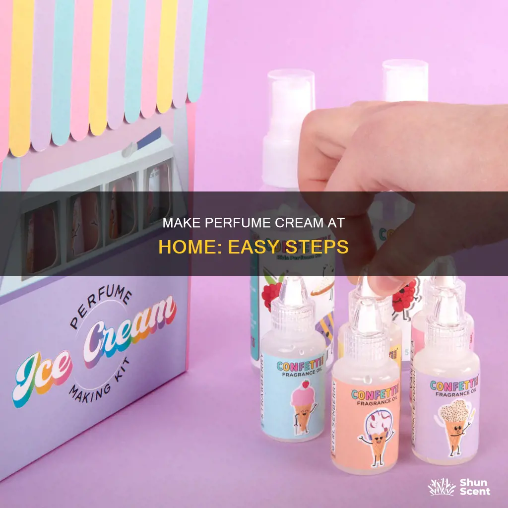 how to make perfume cream at home