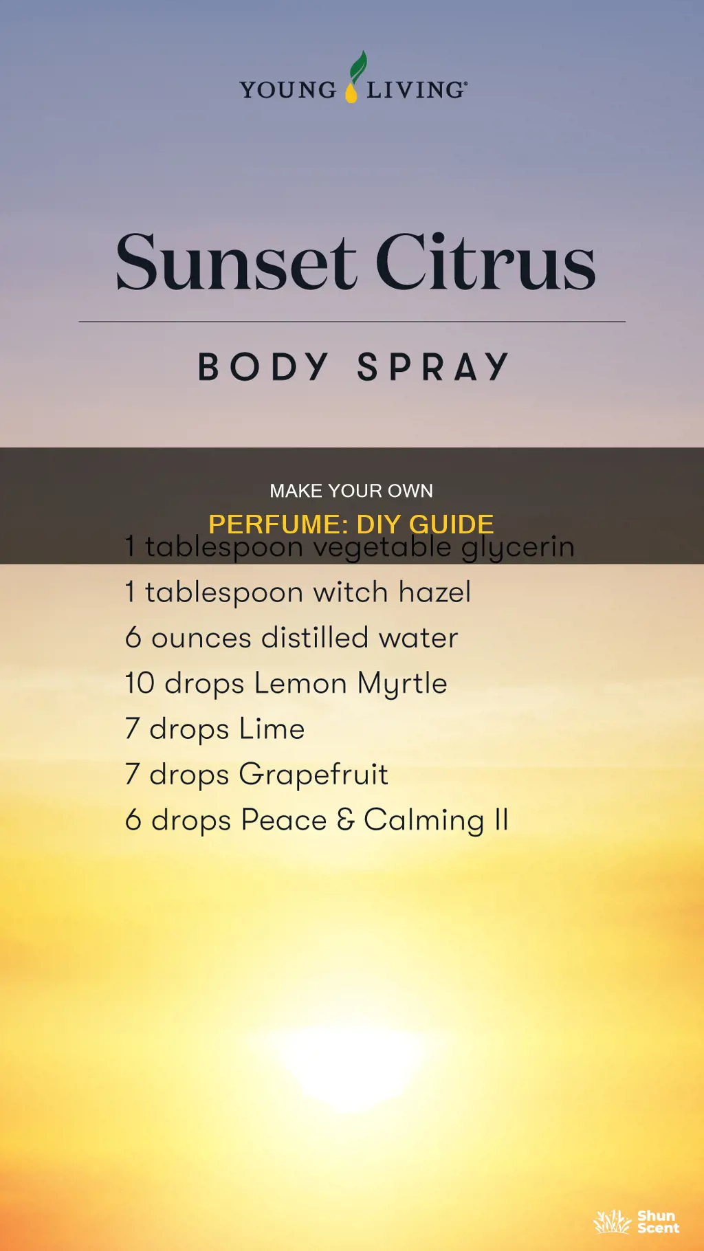 how to make perfume diy