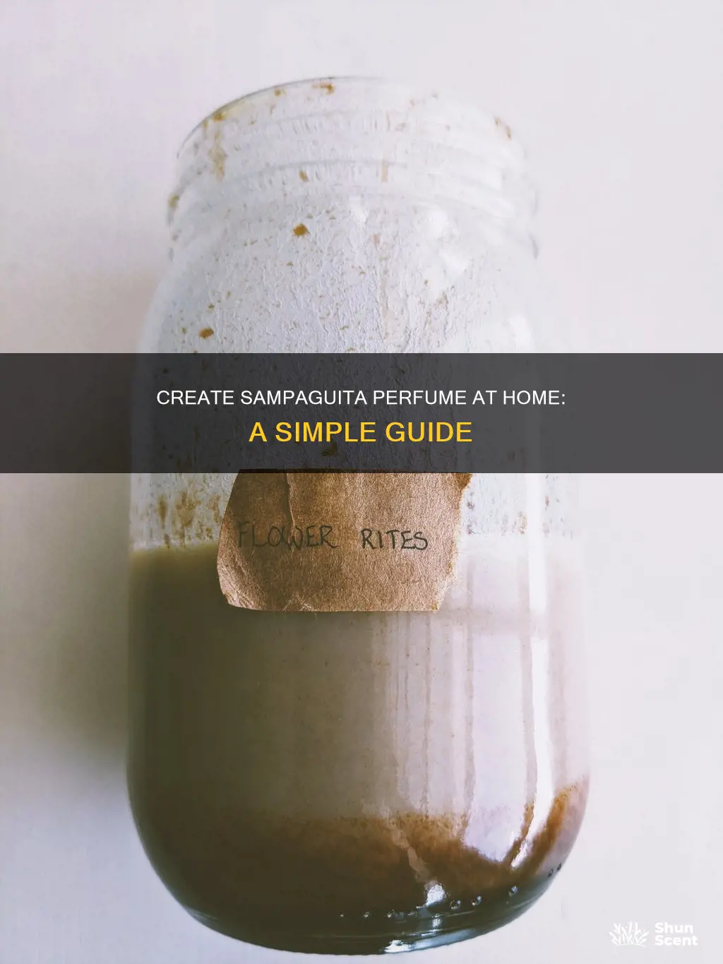 how to make perfume out of sampaguita flower