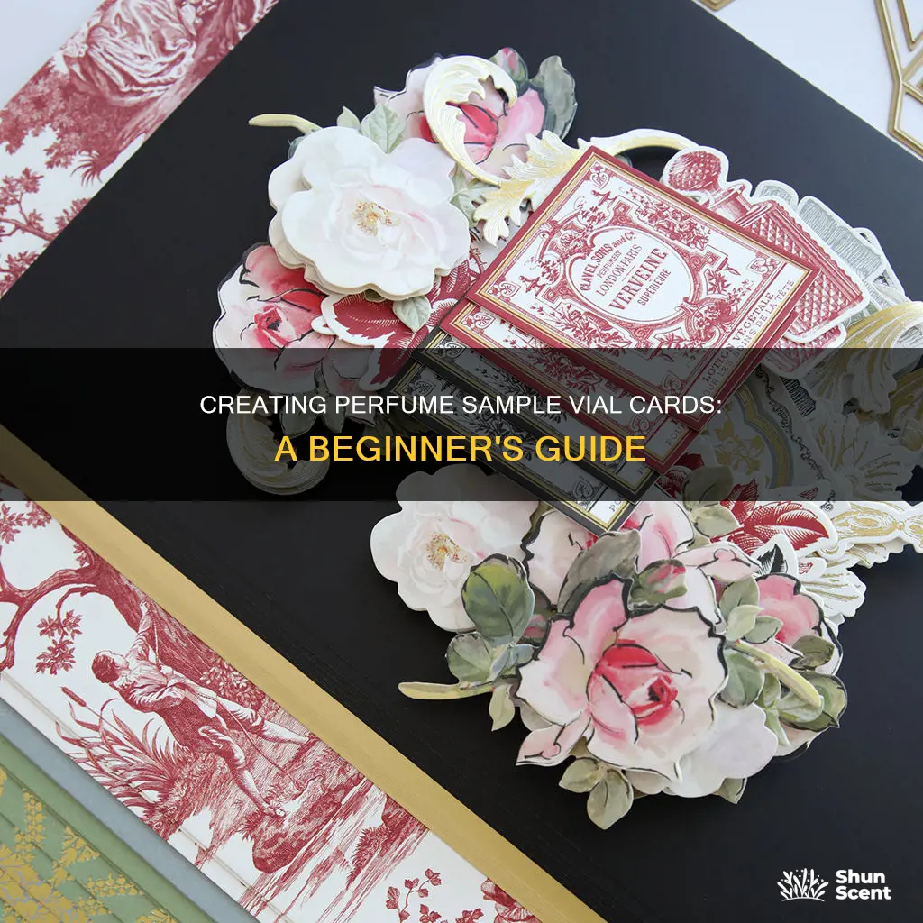 how to make perfume sample vial cards