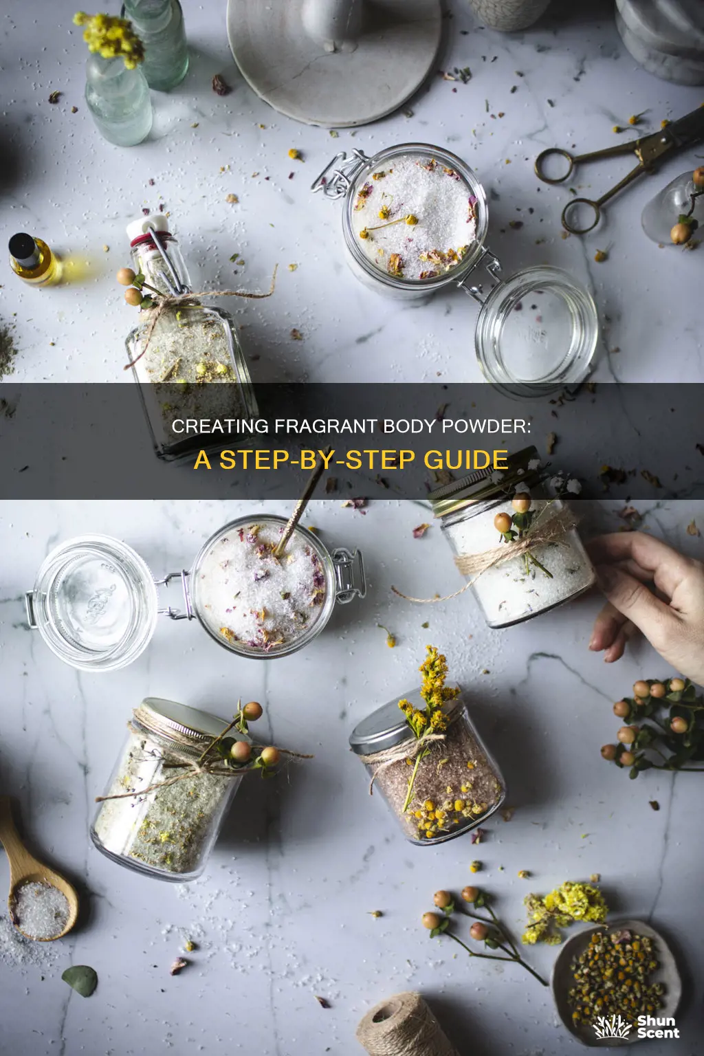 how to make perfumed body powder