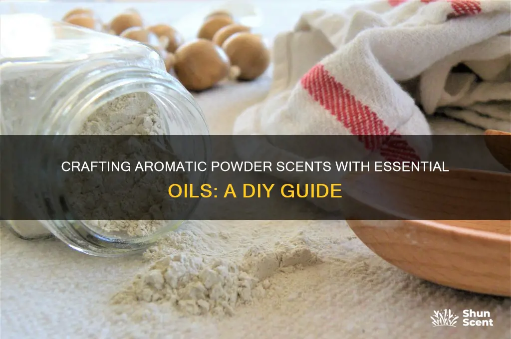 how to make powder scent with essential oils