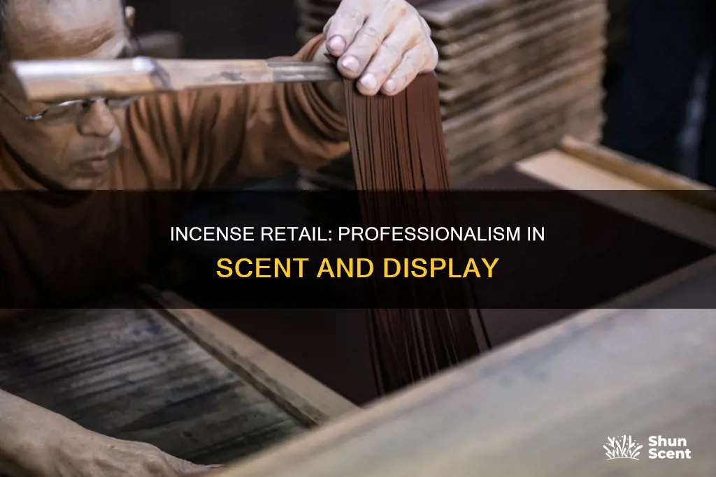how to make professional incense retail