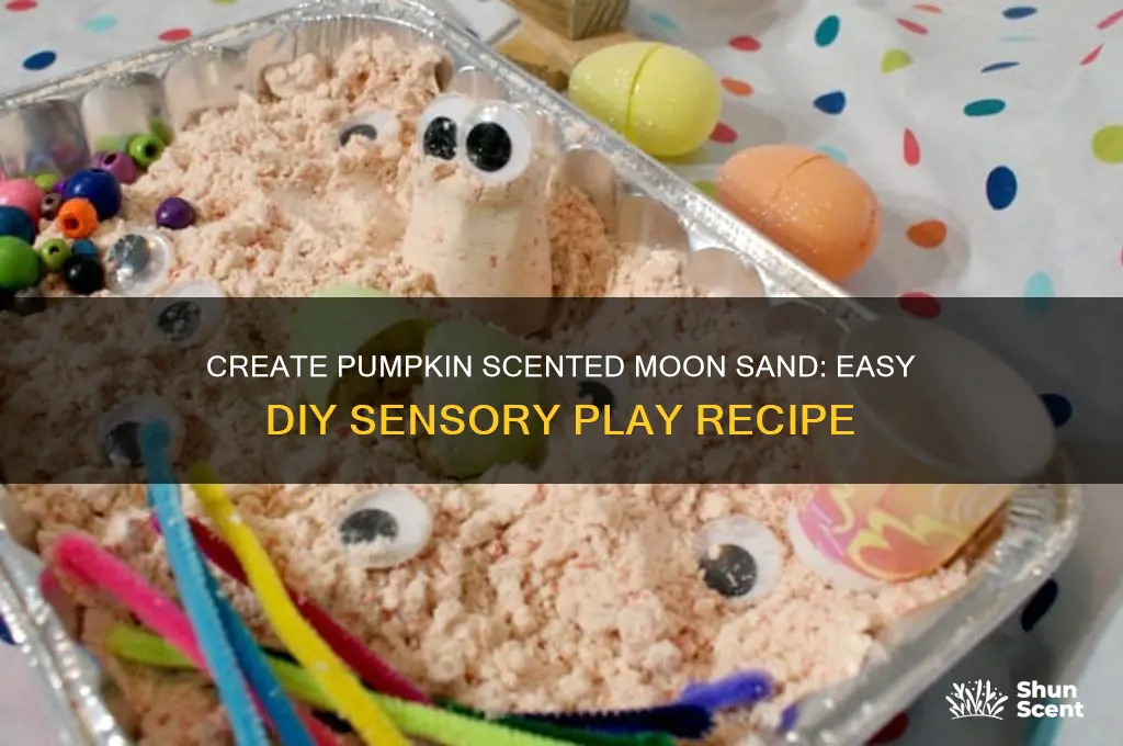 how to make pumpkin scented moon sand