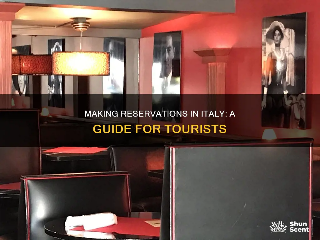 how to make restaurant reservations in italy