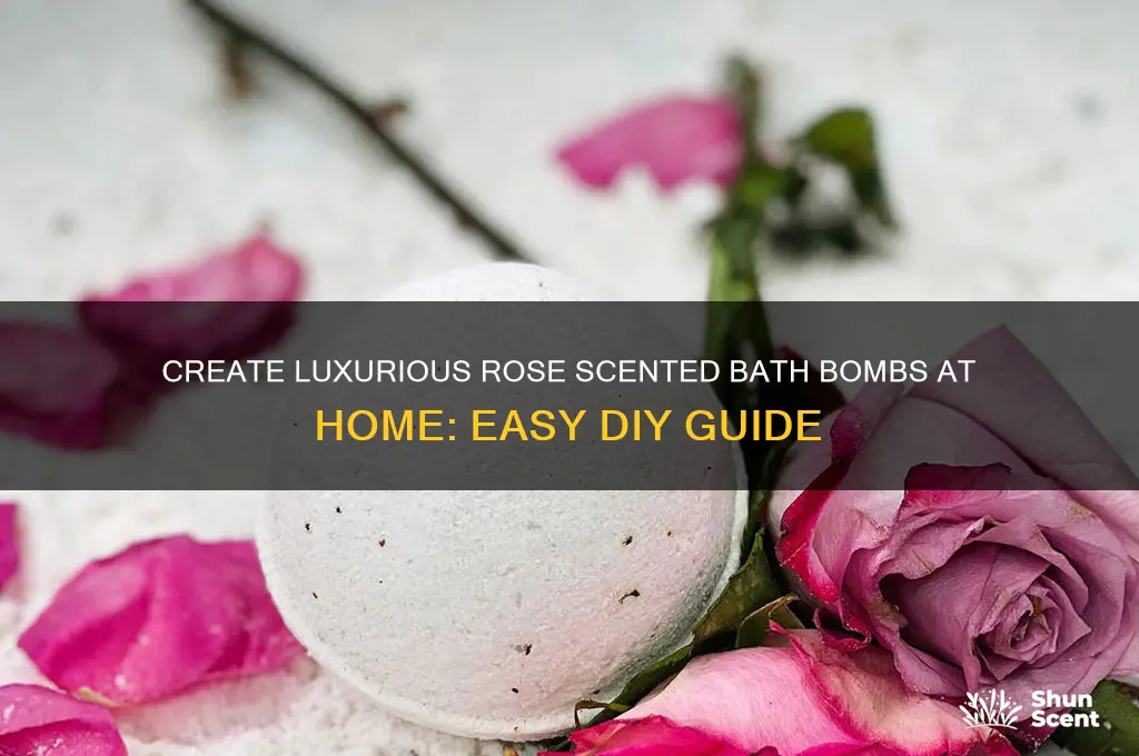 how to make rose scented bath bombs