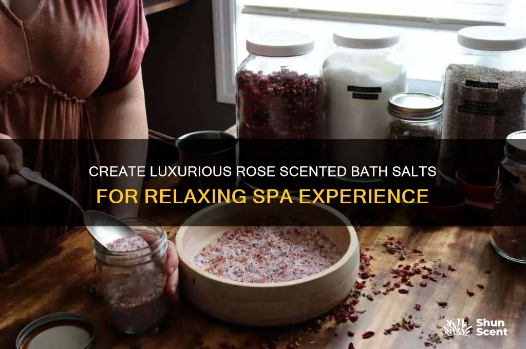 how to make rose scented bath salts