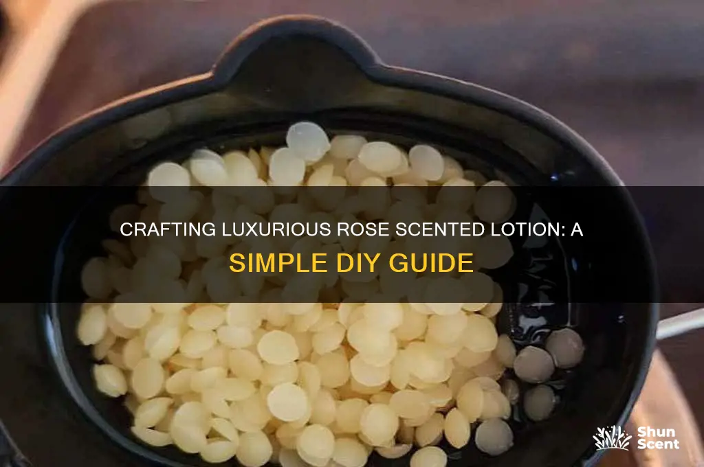 how to make rose scented lotion