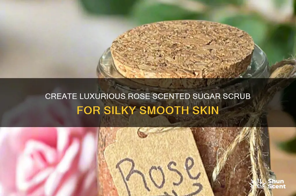 how to make rose scented sugar scrub