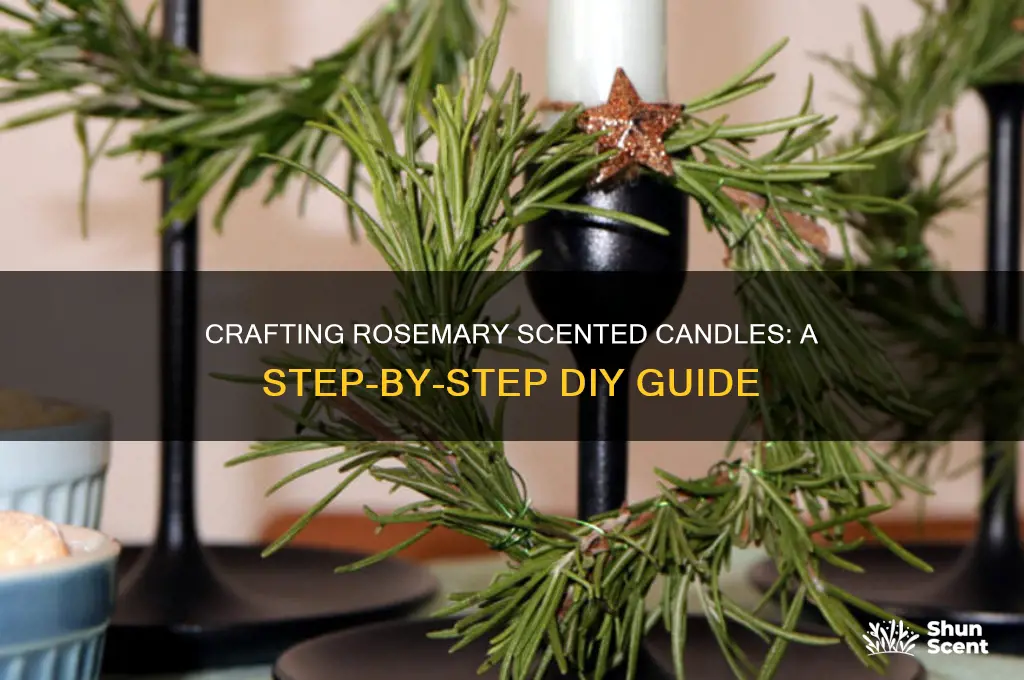 how to make rosemary scented candles