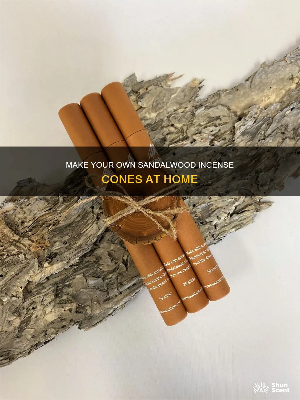 how to make sandalwood incense cones