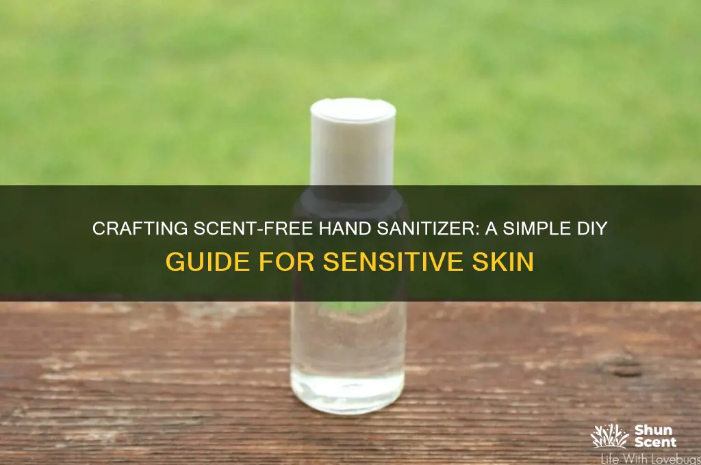 how to make scent free sanitizer