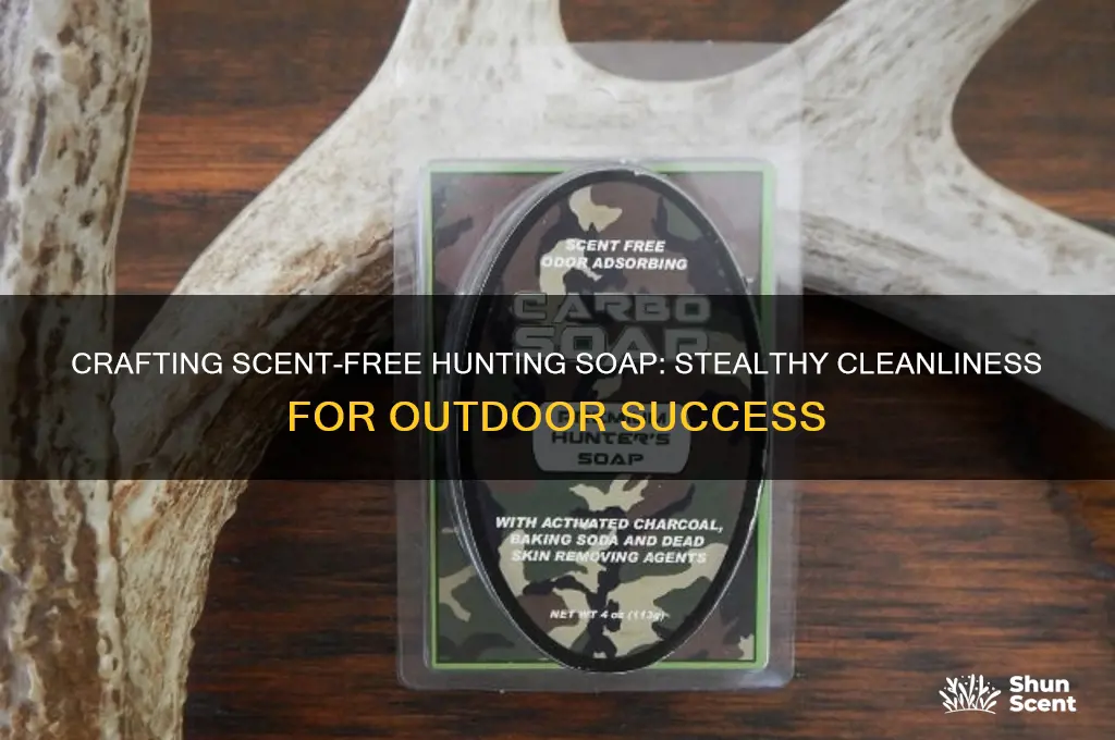 how to make scent free soap for hunting