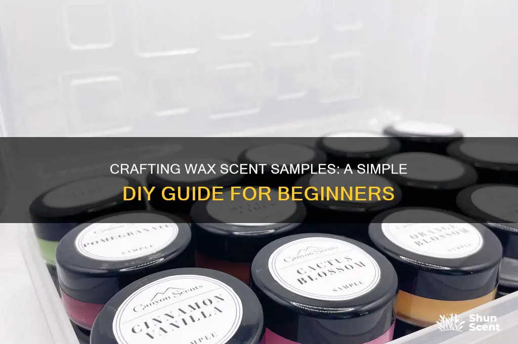 how to make scent samples from wax