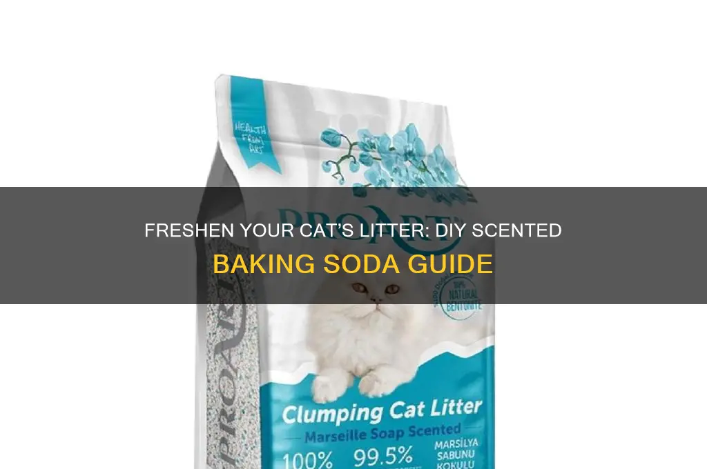 how to make scented baking soda for cat litter