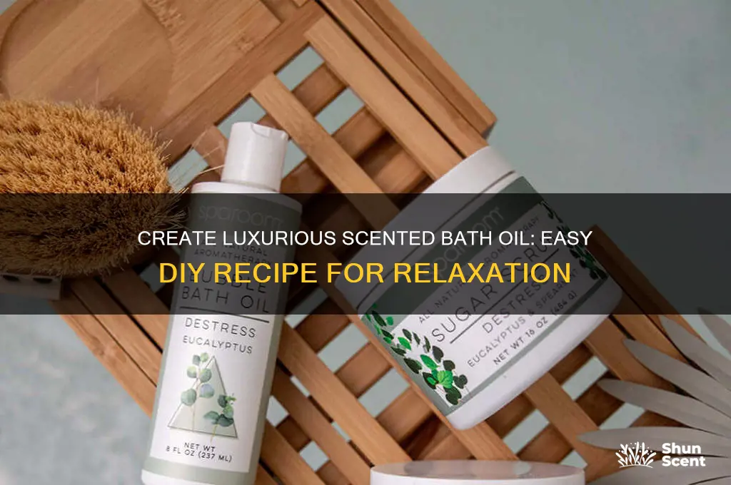 how to make scented bath oil