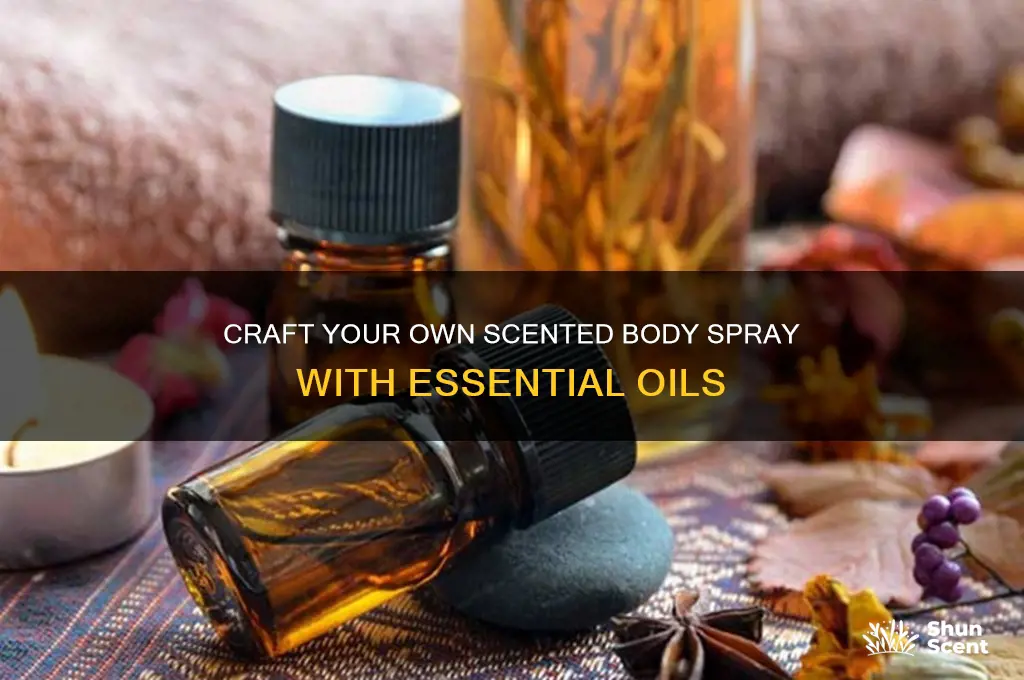 how to make scented body spray essential oil