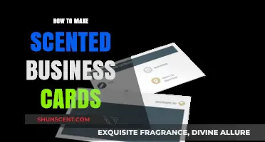 Crafting Aromatic Impressions: A Guide to Scented Business Cards