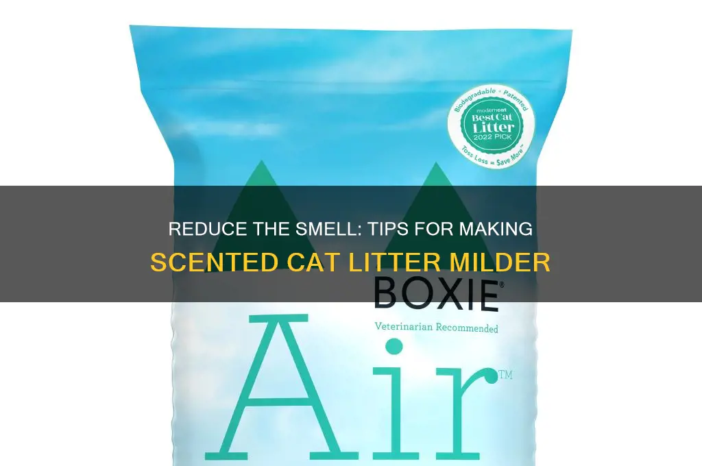 how to make scented cat litter less scented