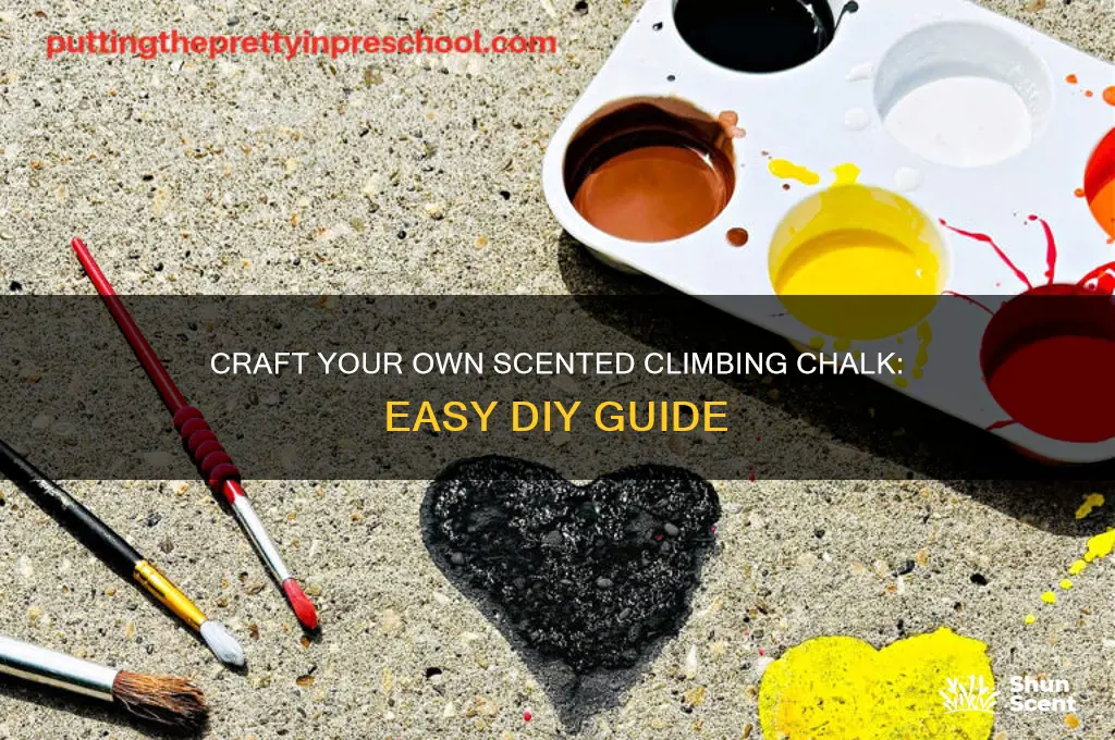 how to make scented climbing chalk