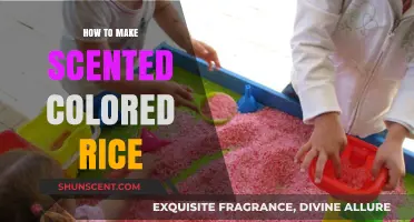 Crafting Vibrant Scented Colored Rice for Sensory Play at Home