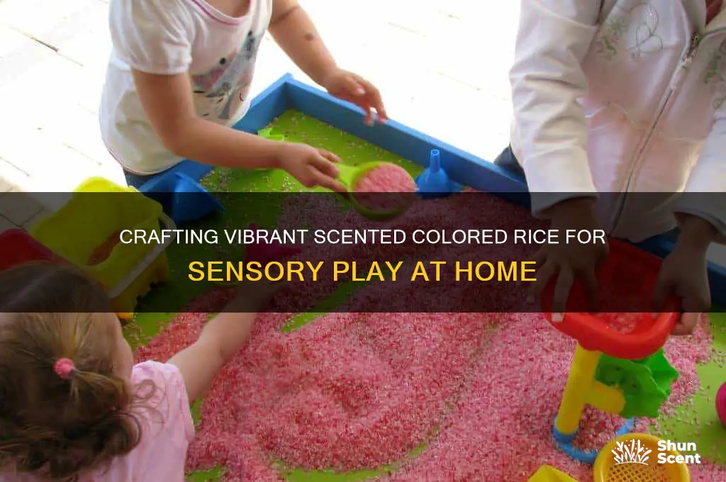 how to make scented colored rice