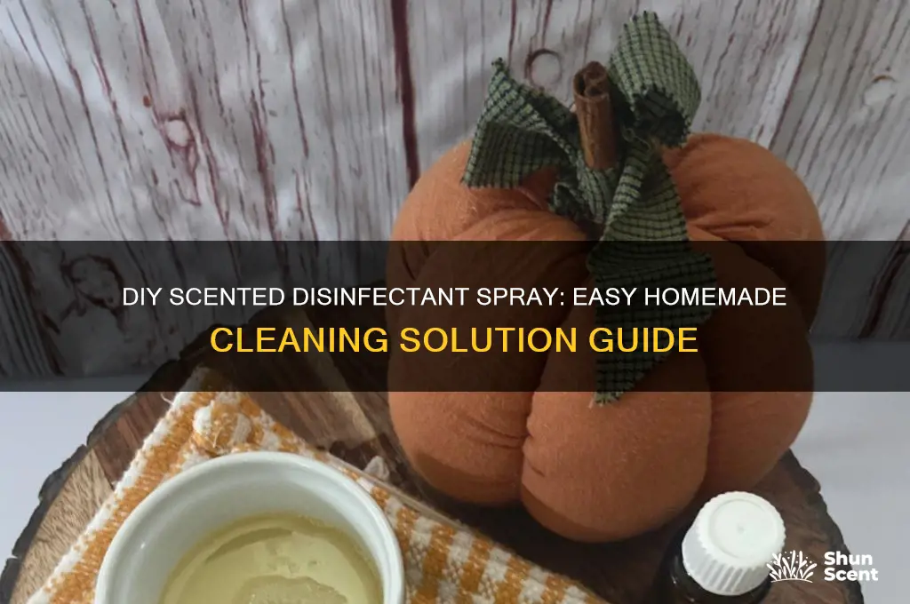 how to make scented disinfectant spray