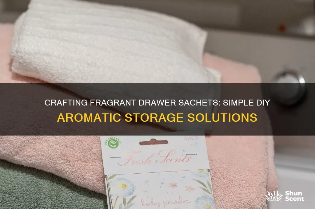 how to make scented drawer sachets