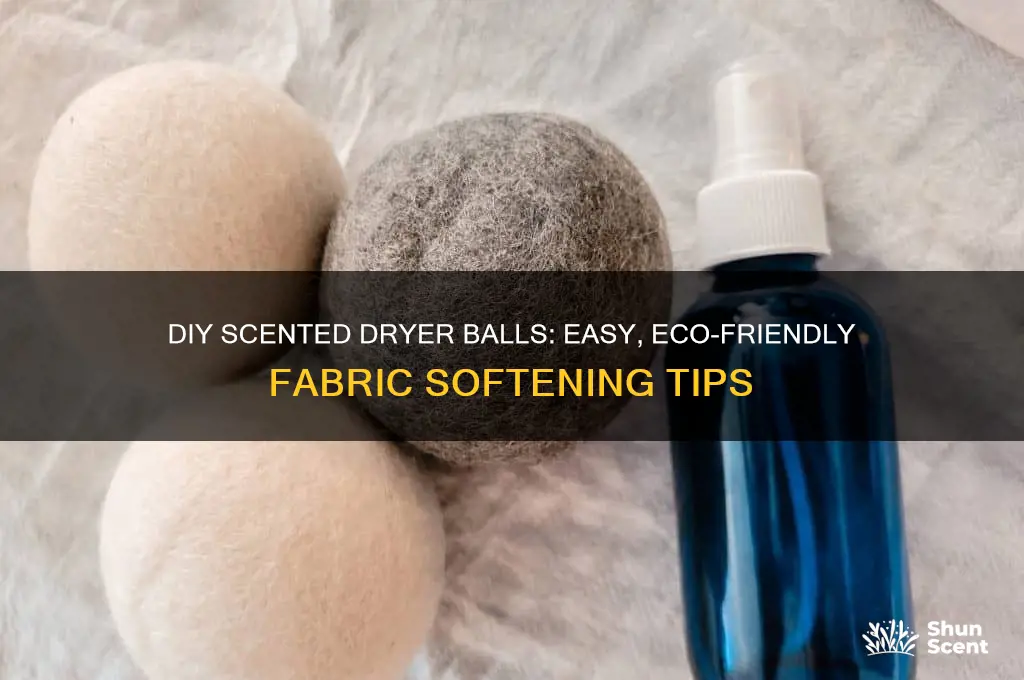 how to make scented dryer balls