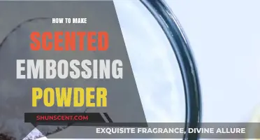 Crafting Aromatic Embossing Powder: A DIY Scented Craft Guide