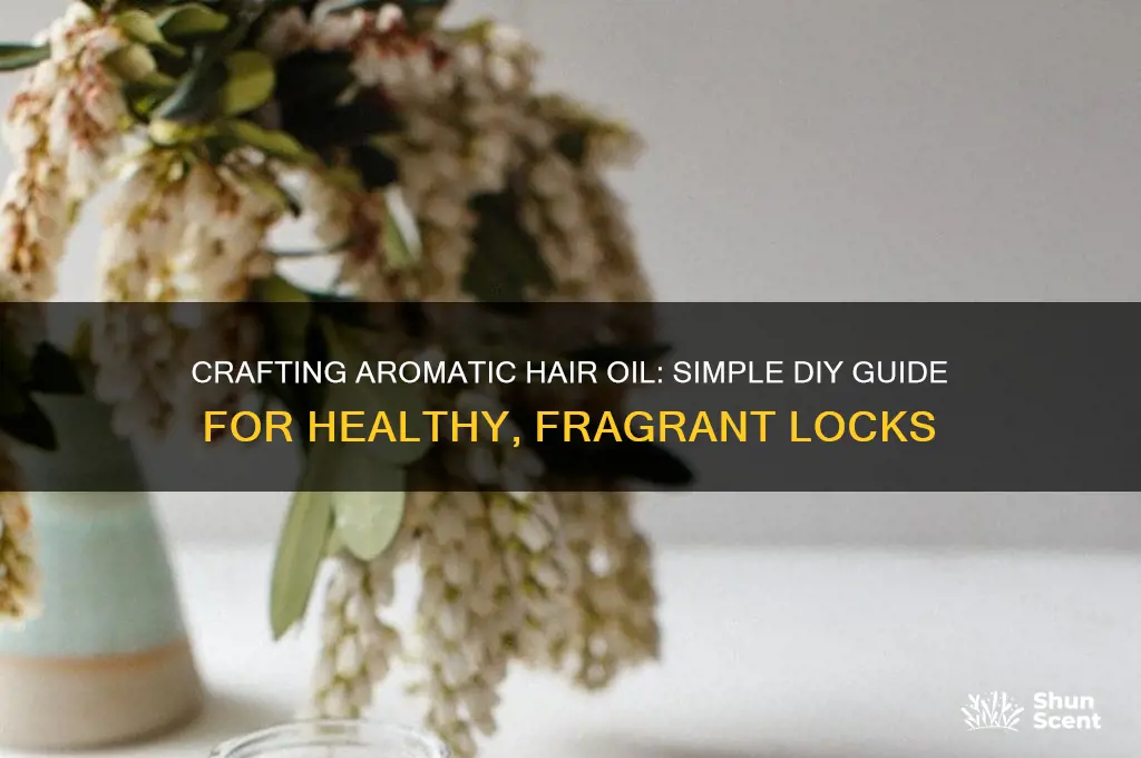 how to make scented hair oil