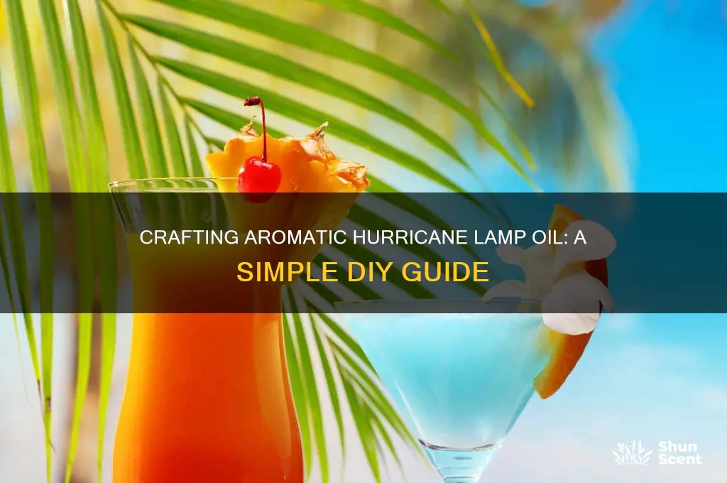 how to make scented hurricane lamp oil