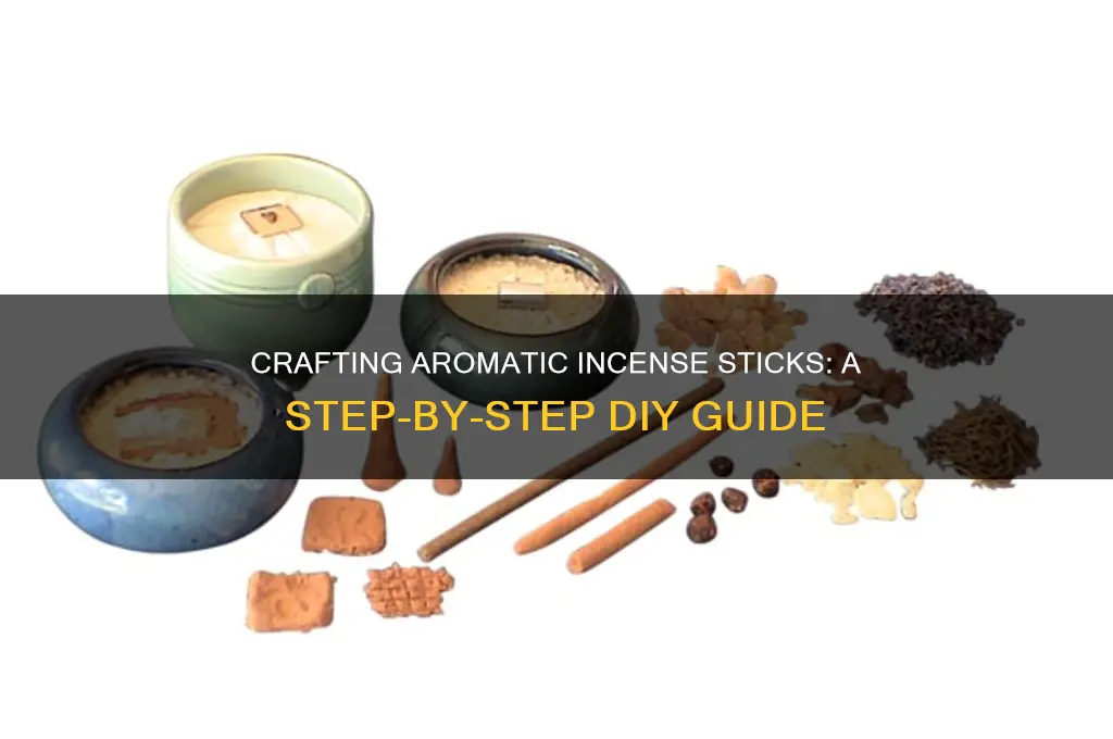 how to make scented incense sticks