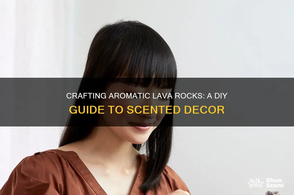 how to make scented lava rocks