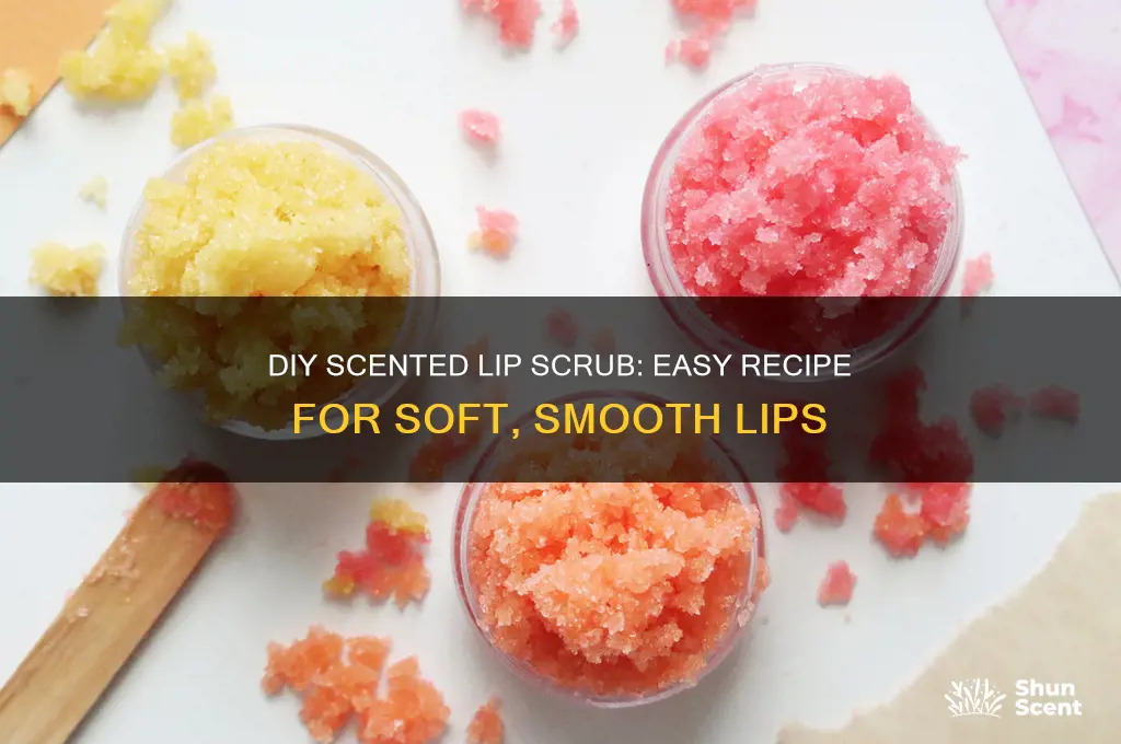 how to make scented lip scrub