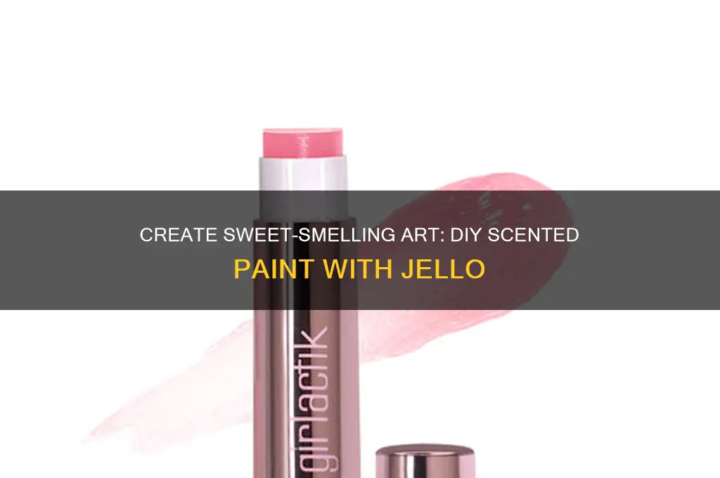 how to make scented paint with jello