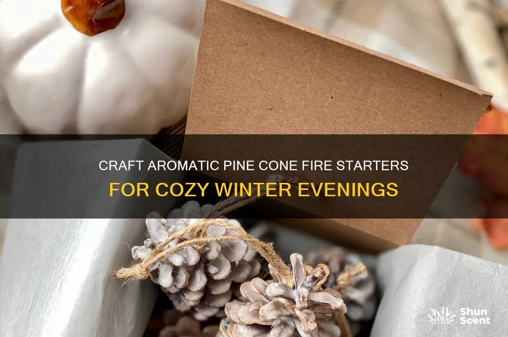 how to make scented pine cone fire starters
