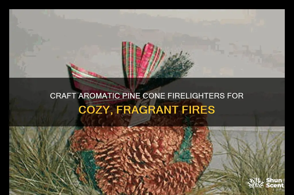 how to make scented pine cone firelighters