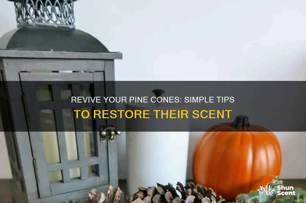 how to make scented pine cones smell again