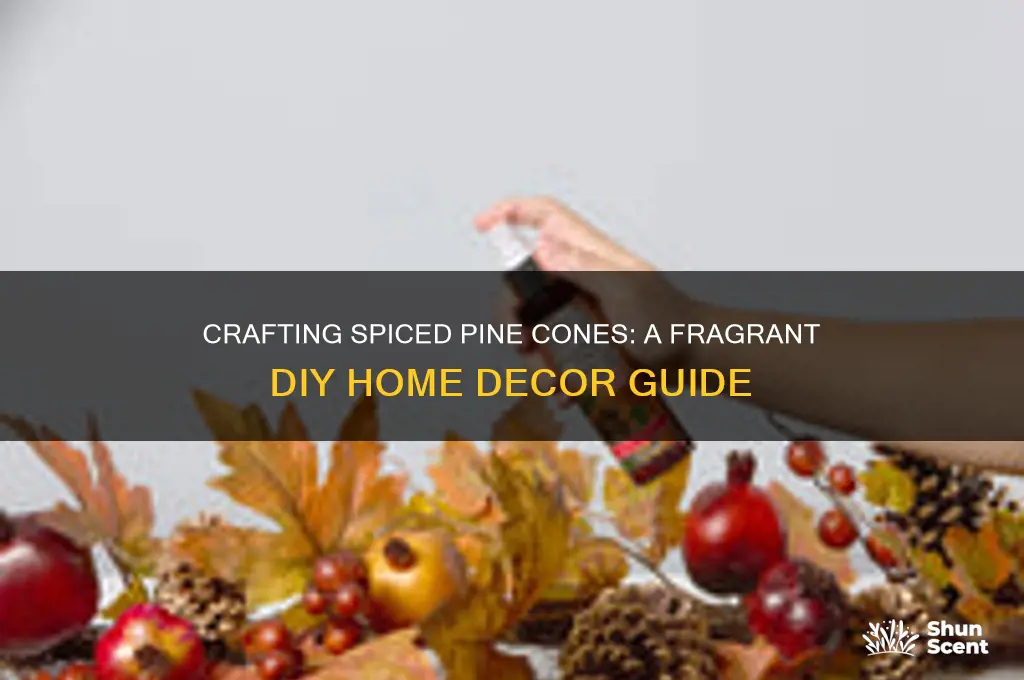 how to make scented pine cones with spices