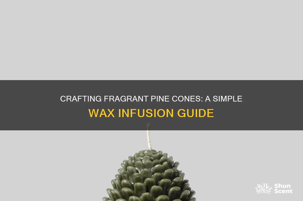 how to make scented pine cones with wax