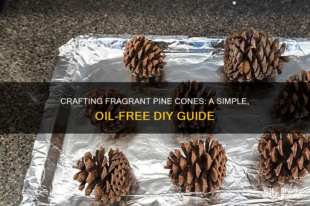 how to make scented pine cones without essential oils