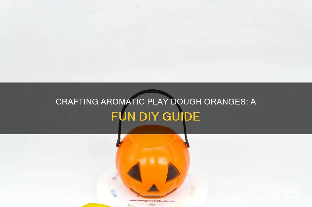 how to make scented play dough oranges