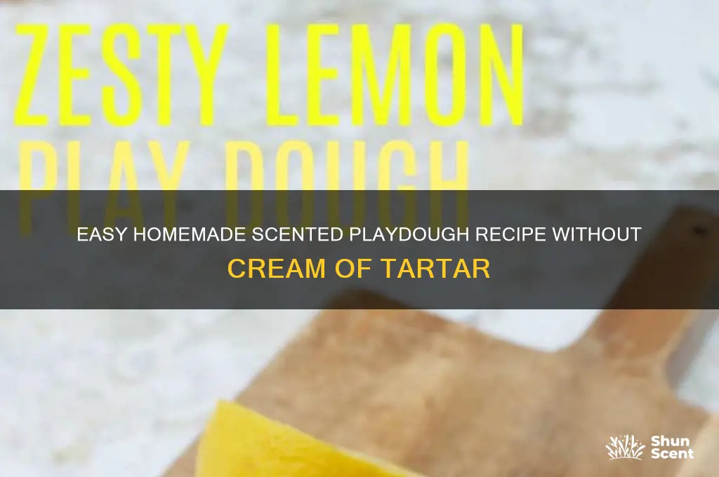 how to make scented playdough without cream of tartar