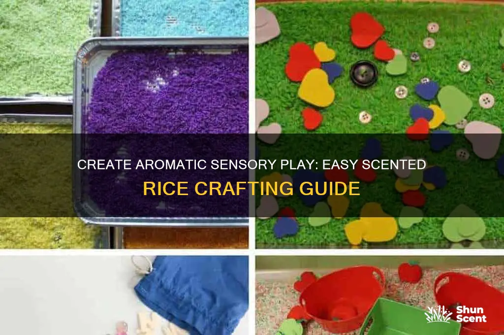 how to make scented rice for sensory play