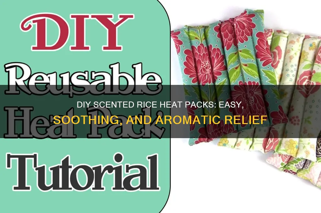 how to make scented rice heat packs