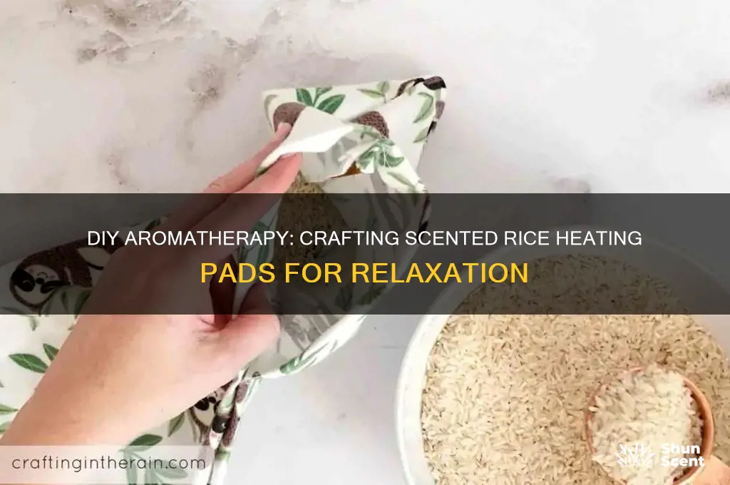 how to make scented rice heating pads