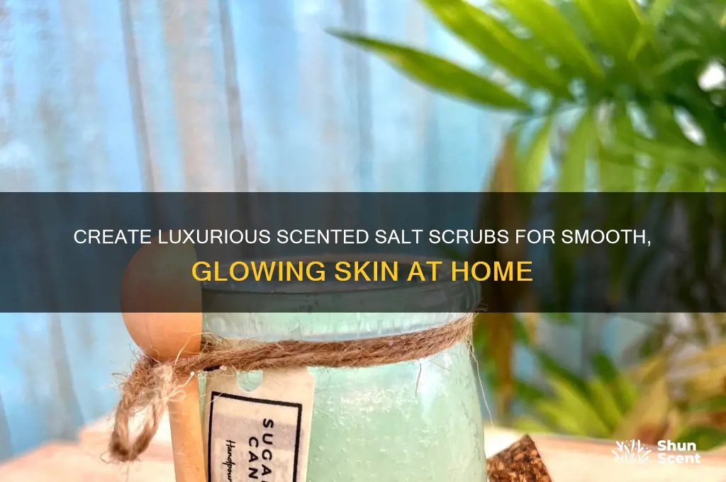 how to make scented salt scrubs