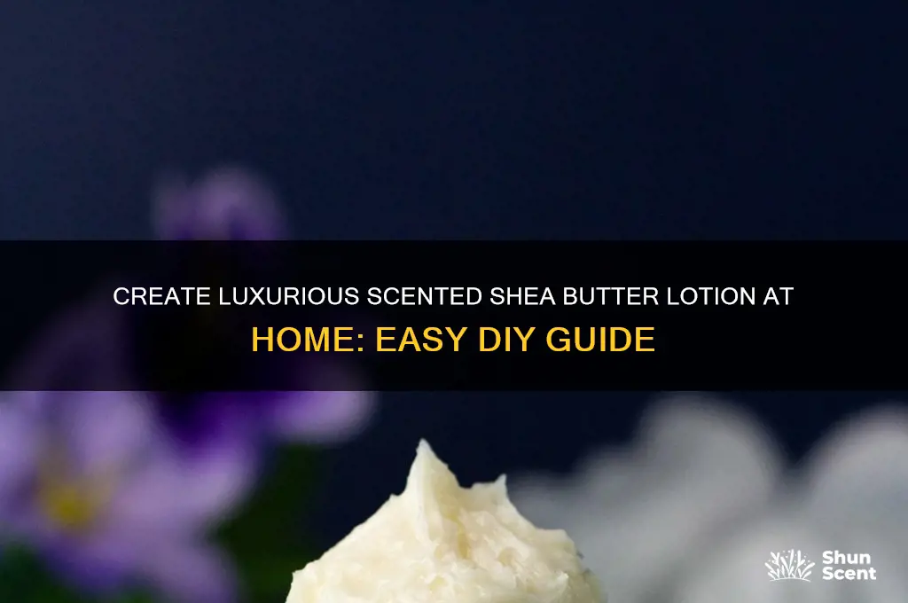 how to make scented shea butter lotion